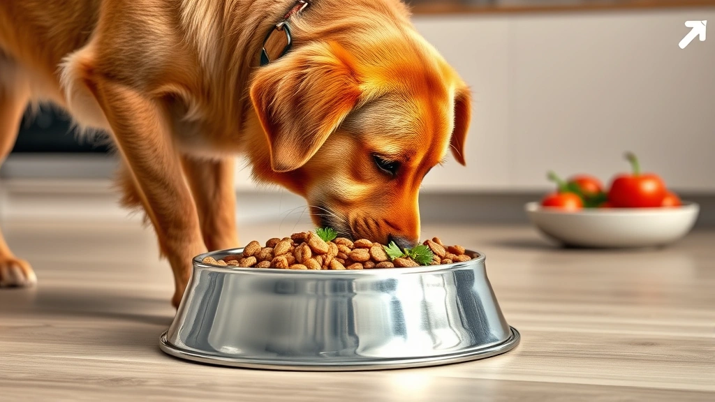 how to stop dog eating poop feces -
Photorealistic image of a dog eating from a premium quality stainless steel foo