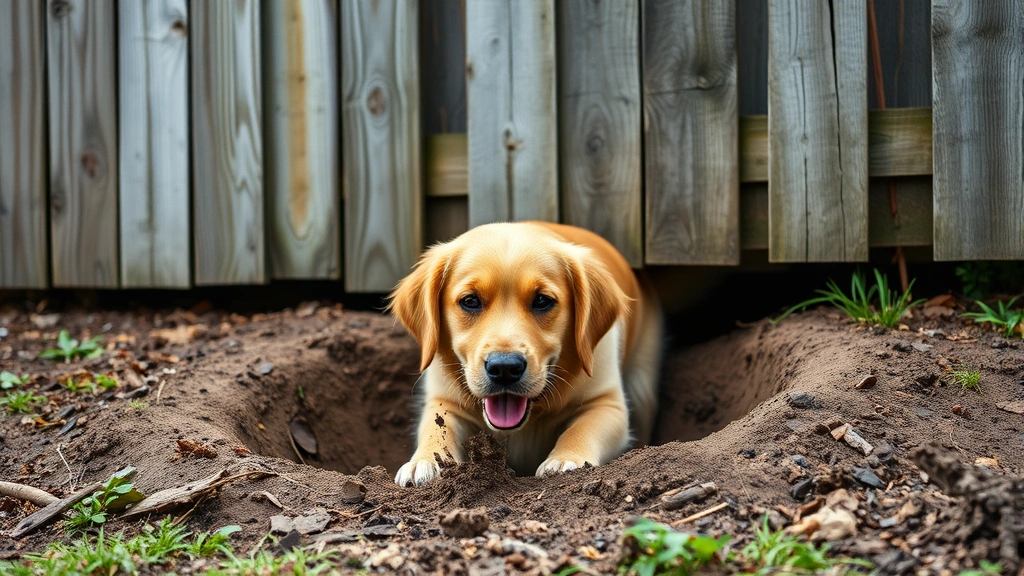 how to stop dogs from digging out of fence dog photo 0