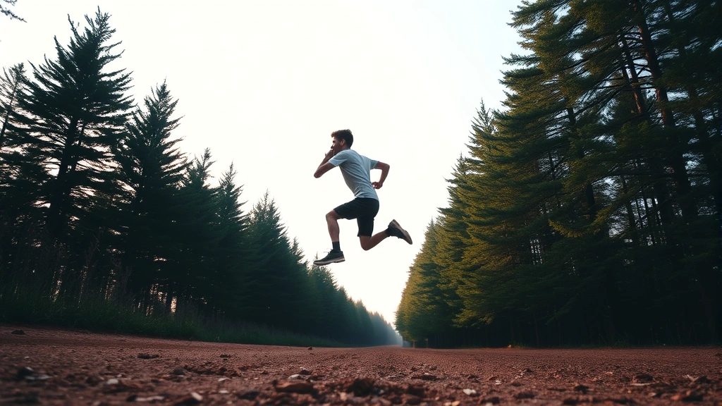 husky corgi mix dog -
mid-jump or running

