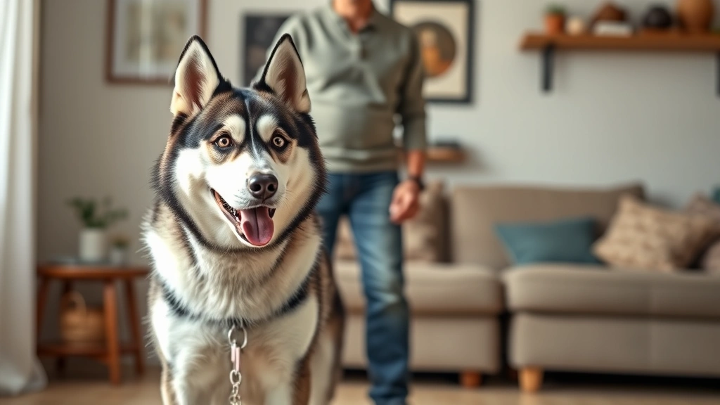 husky teacup dogs -
Photorealistic image of a standard-sized husky standing next to a responsible b