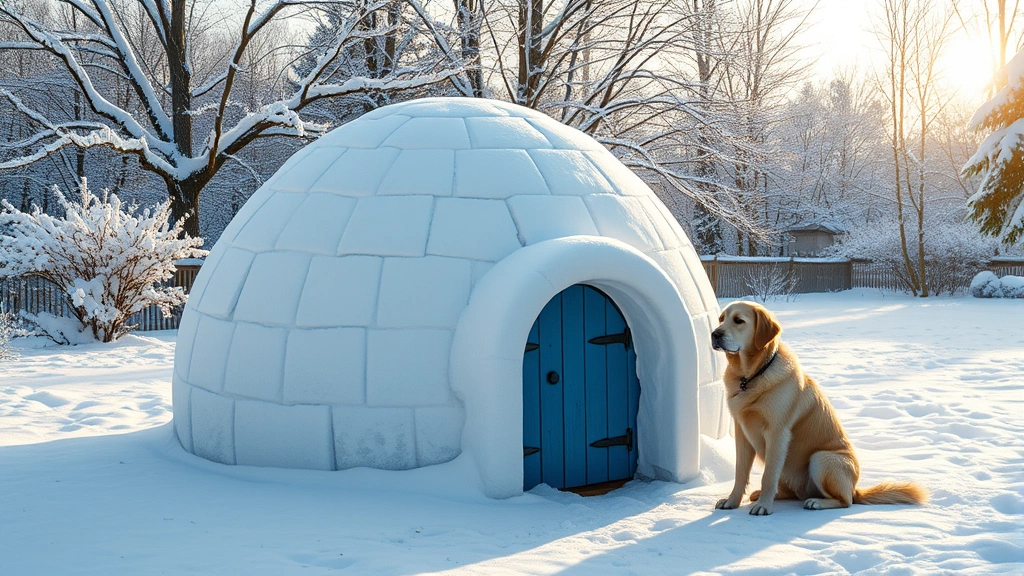 igloo dog house dog photo 0