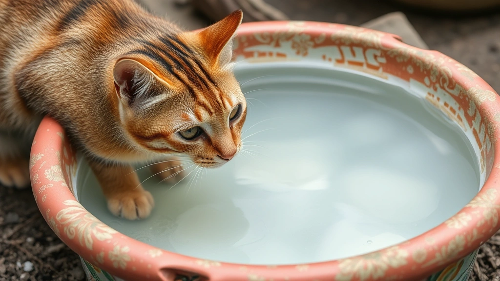 indoor-outdoor pet feeding -
with fresh water bowl nearby