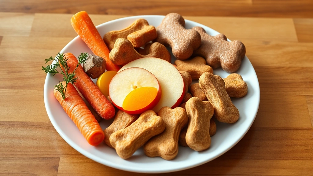 is black licorice bad for dogs -
Photorealistic image of a variety of dog-safe treats arranged on a plate includ