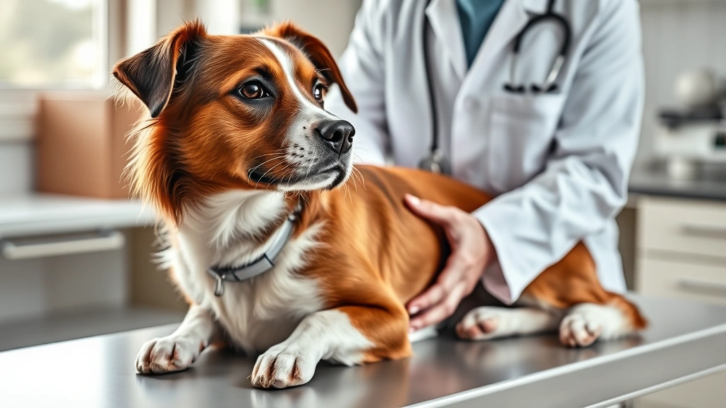 is clove oil safe for dogs -
Veterinarian in white coat examining a brown and white dog on examination table