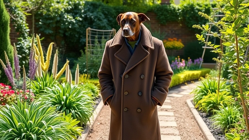 is goats milk good for dogs -
healthy coat standing in a sunny garden

