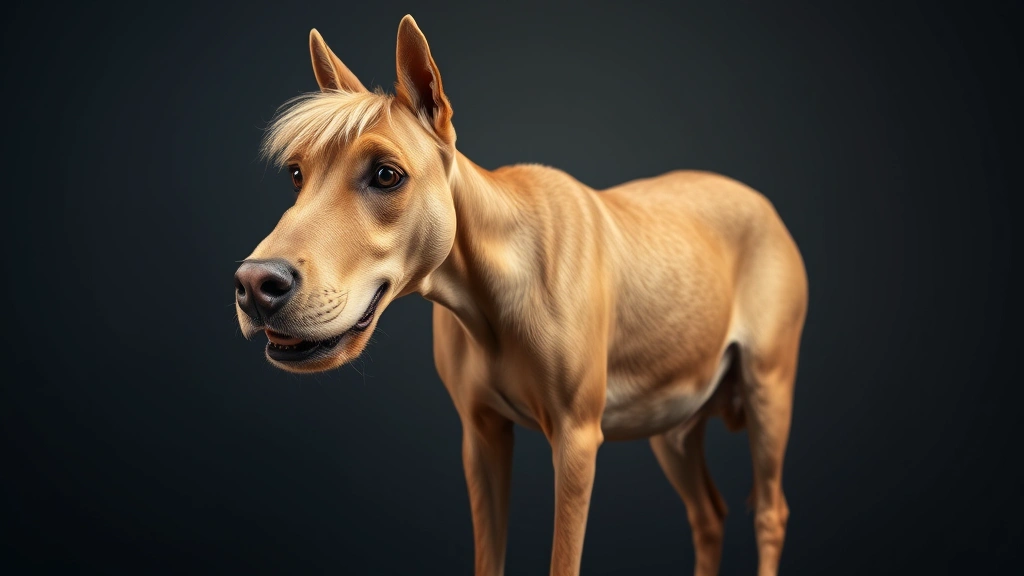 is goofy a dog or a cow -
standing upright with characteristic droopy features and long snout