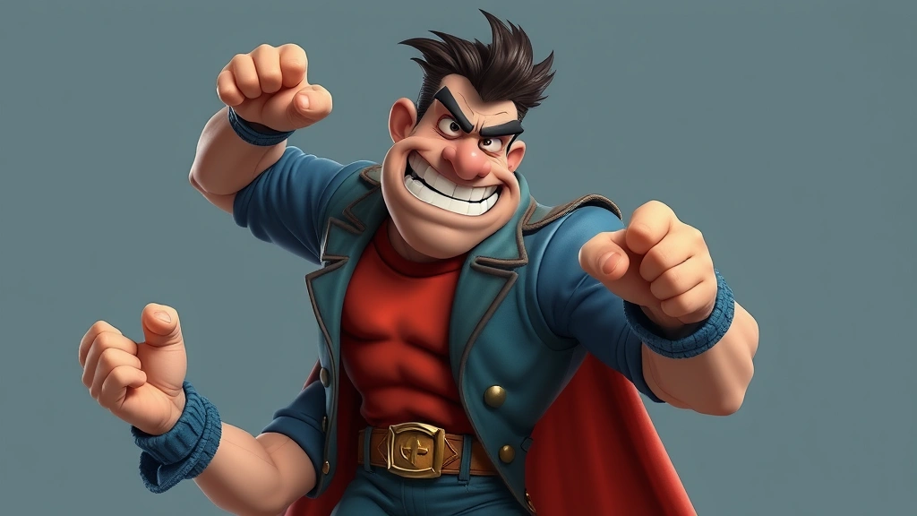 is goofy a dog or a cow -
showing classic character pose with exaggerated proportions