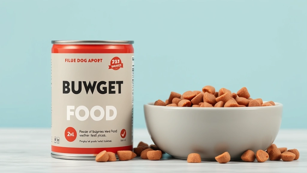 is gravy train good for dogs -
Photorealistic comparison shot showing a can of budget dog food next to a bowl 