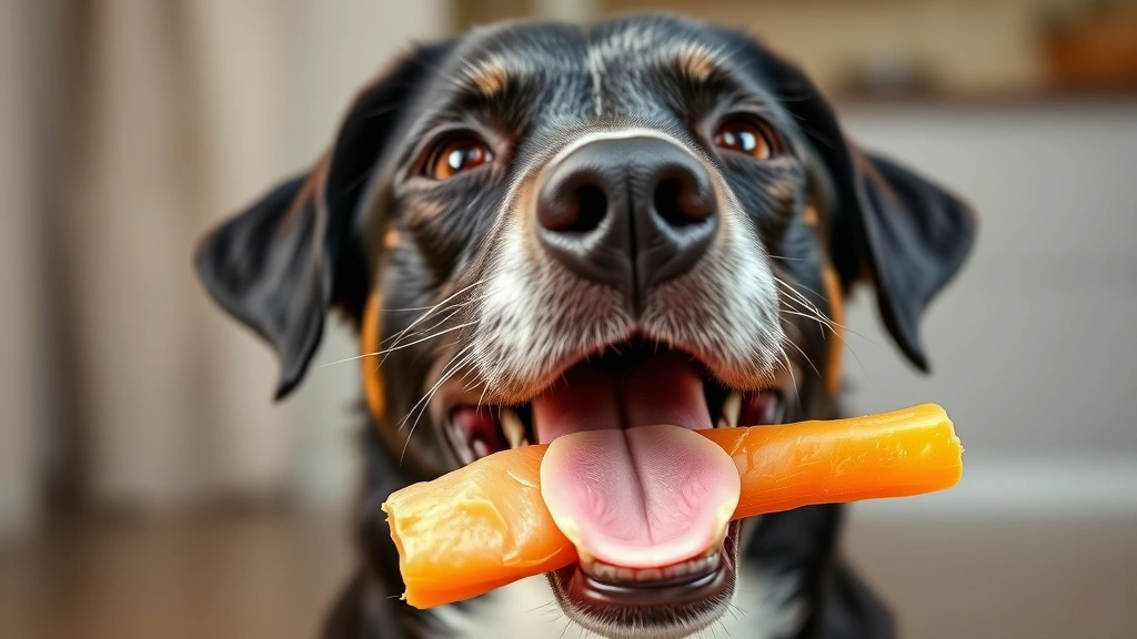 is ham bad for dogs -
Photorealistic image of a happy dog enjoying a safe treat like plain chicken br