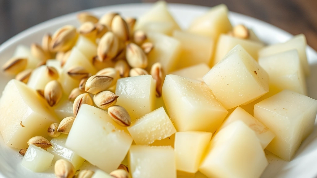is honeydew good for dogs -
Close-up of honeydew melon seeds and rind separated from fresh flesh cubes on a