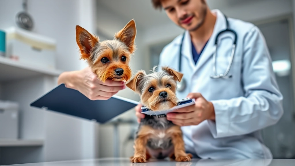 is pedialyte safe for dogs -
A veterinarian examining a small terrier dog during a consultation, with the ve
