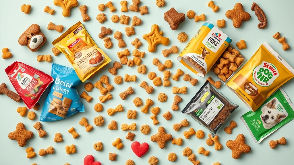 is peppermint oil bad for dogs -
Photorealistic image of various dog treats and products scattered on a surface
