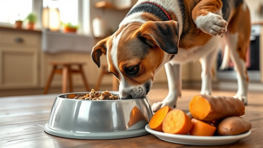 is there an alternative to apoquel for dogs -
Dog eating from food bowl with fresh novel proteins like duck and sweet potato 