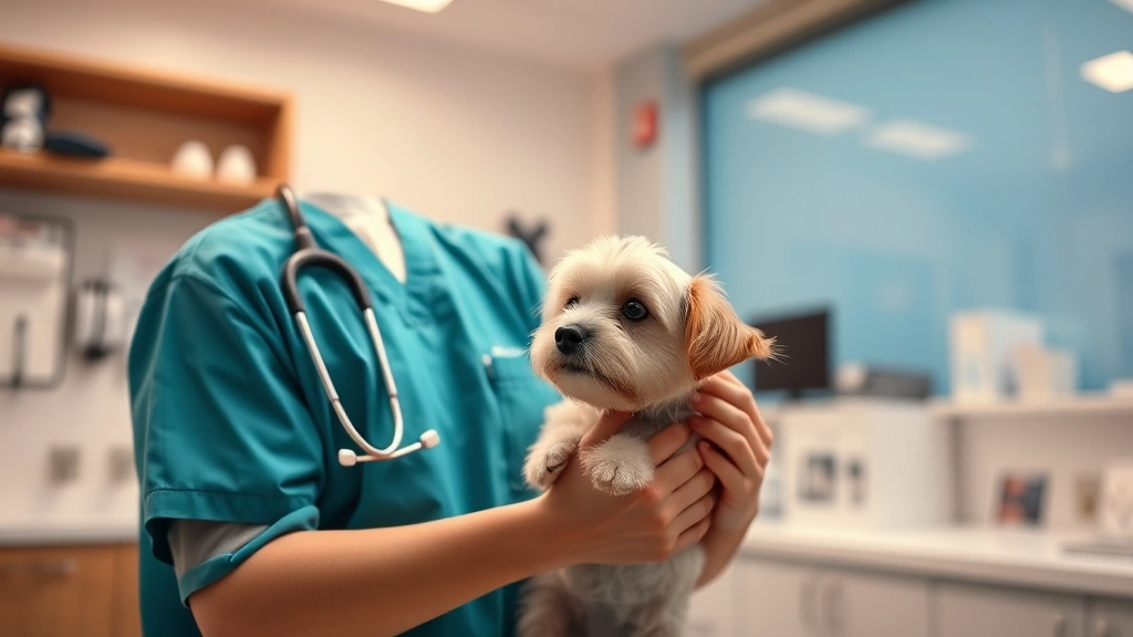 is vegetable glycerin safe for dogs -
Photorealistic image of a veterinarian holding a small dog during a consultatio