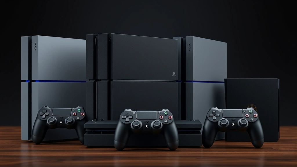 is watch dogs 2 cross platform -
Photorealistic photo of multiple gaming consoles (PlayStation 4
