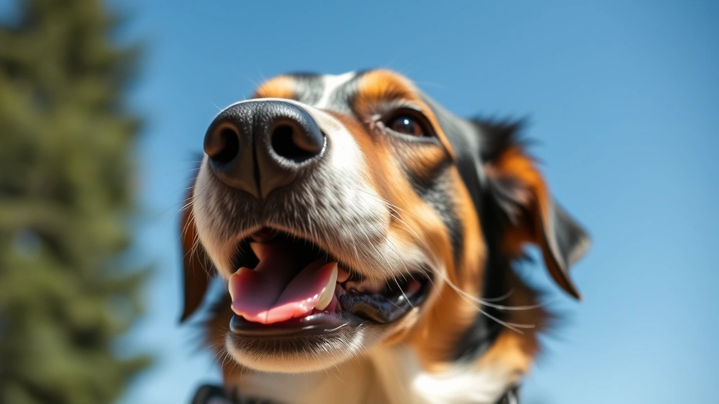 kong feeding routine -
closeup shot of the dog’s face showing excitement
