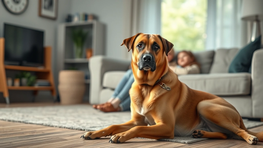 labrador german shepherd mix dog -
Photorealistic image of a labrador german shepherd mix dog sitting indoors with