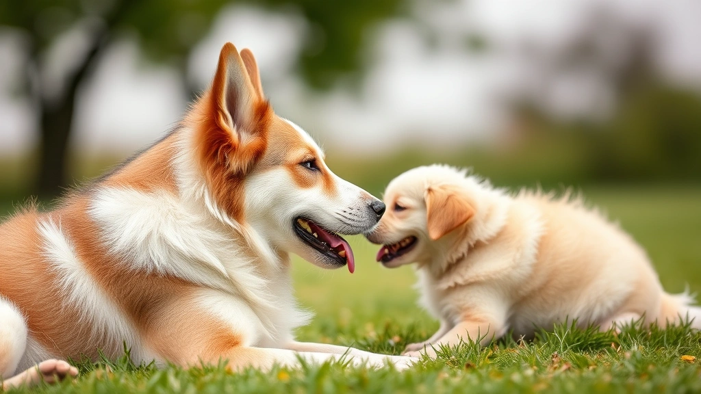 labrador german shepherd mix dog -
showing gentle interaction and loyalty