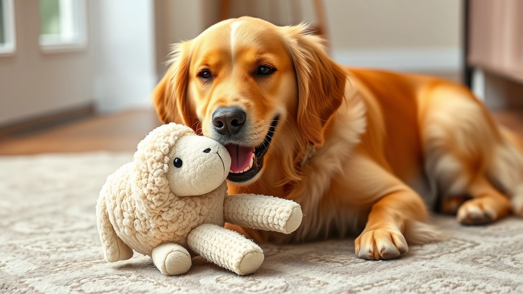 lambchop dog toy dog photo 0