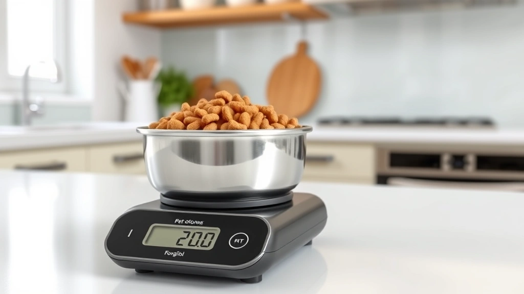 measuring pet food dog photo 0