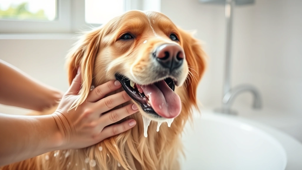 medicated dog shampoo dog photo 0