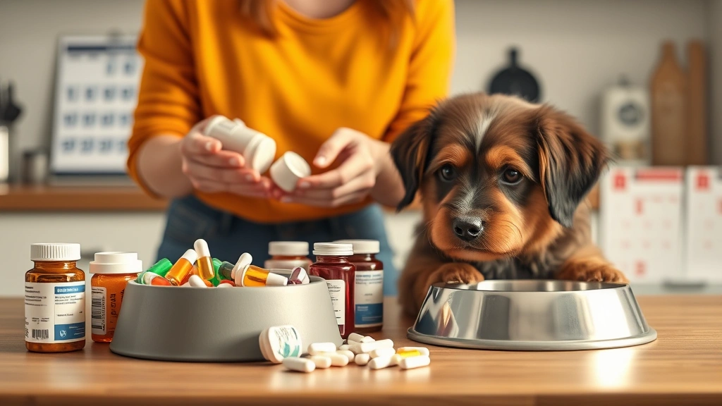 medication with food schedule dog photo 0