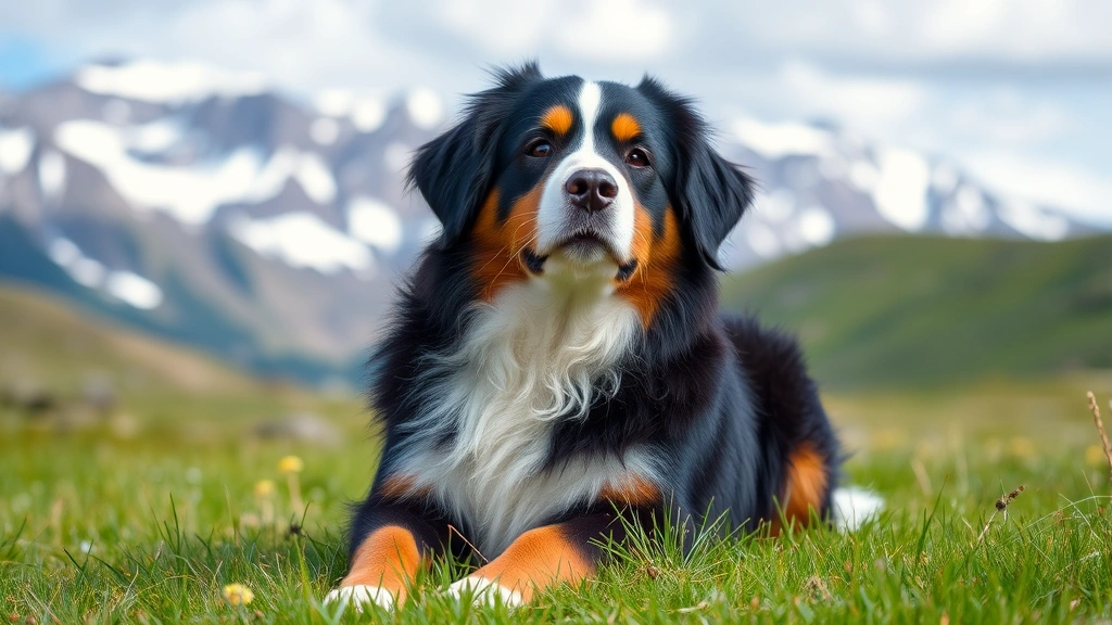 mini bernese mountain dog dog photo 0