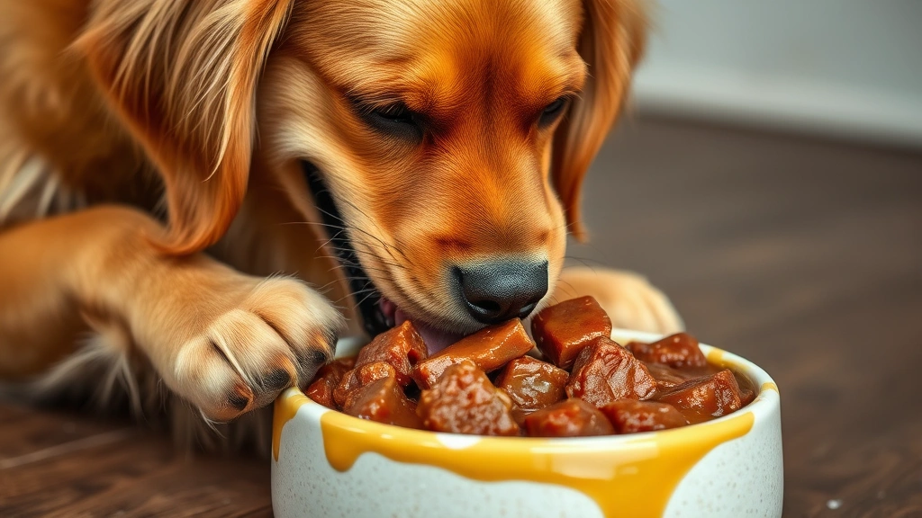 moist and meaty dog food dog photo 0