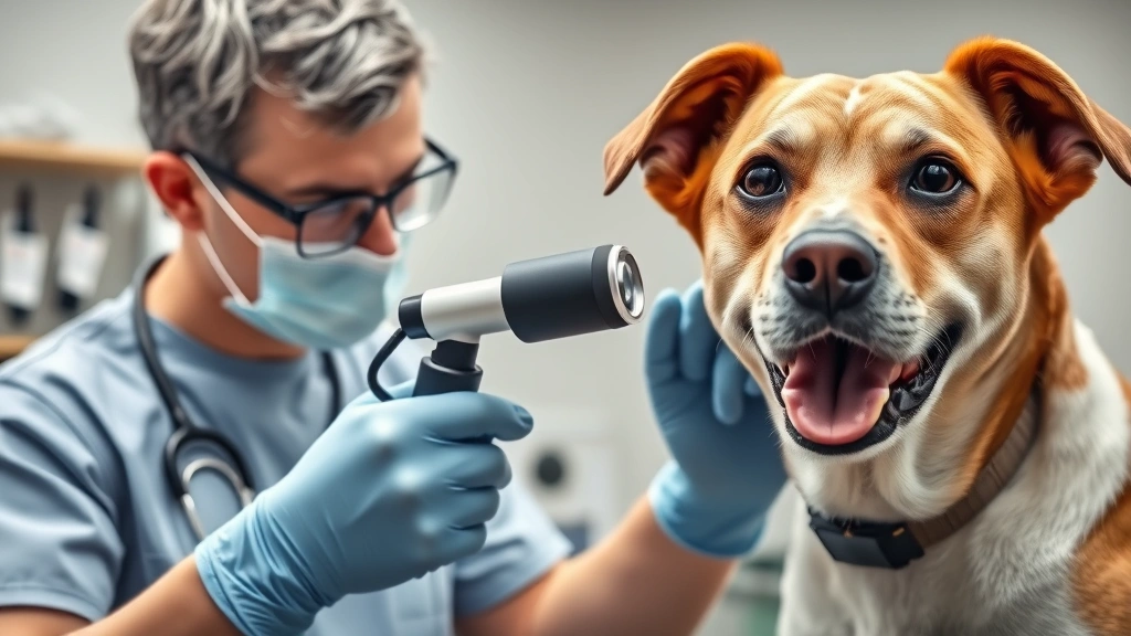 mometamax for dogs -
Photorealistic image of a veterinarian examining a dog’s ear with an otos