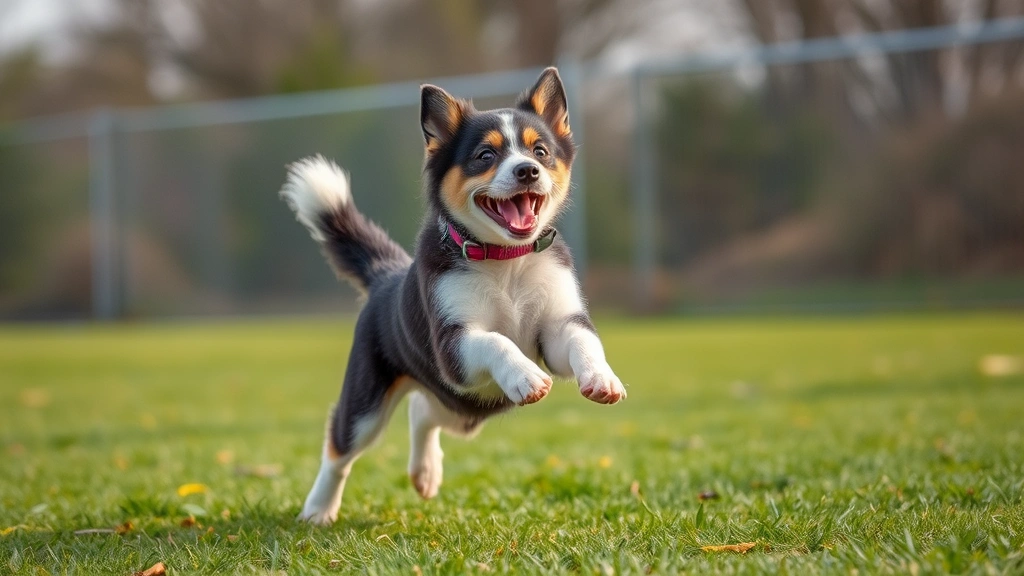 mountain feist dog -
showing its athletic ability and playful nature