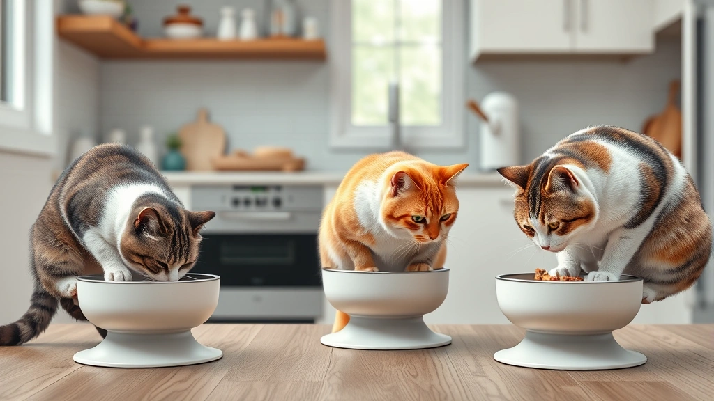 multiple cat feeding solutions dog photo 0