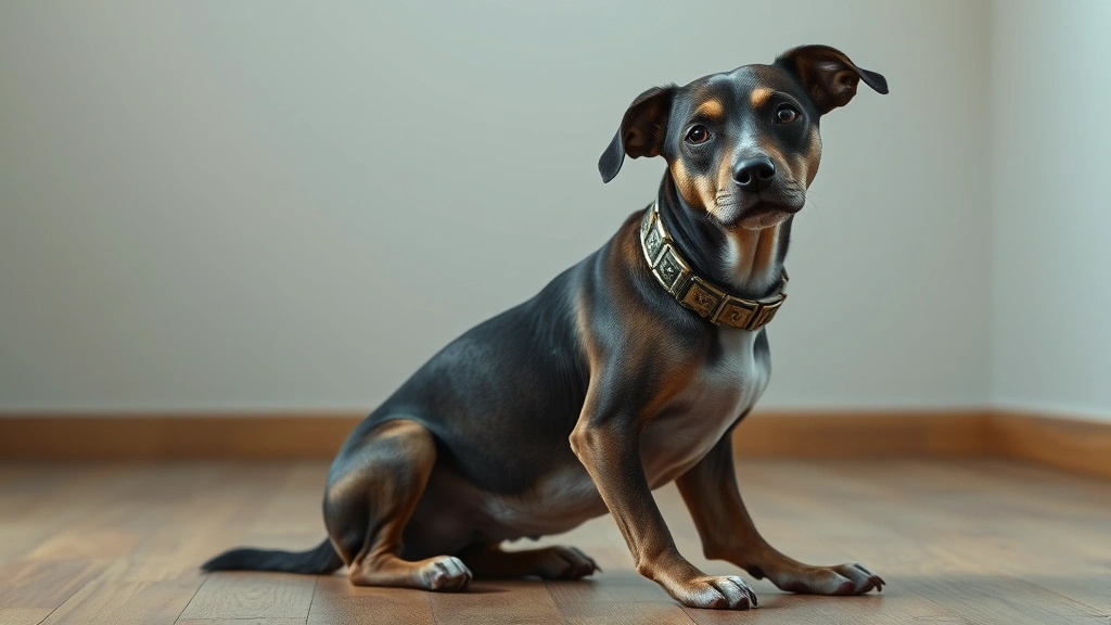 neglected dog with $300 tiffany collar dog photo 0