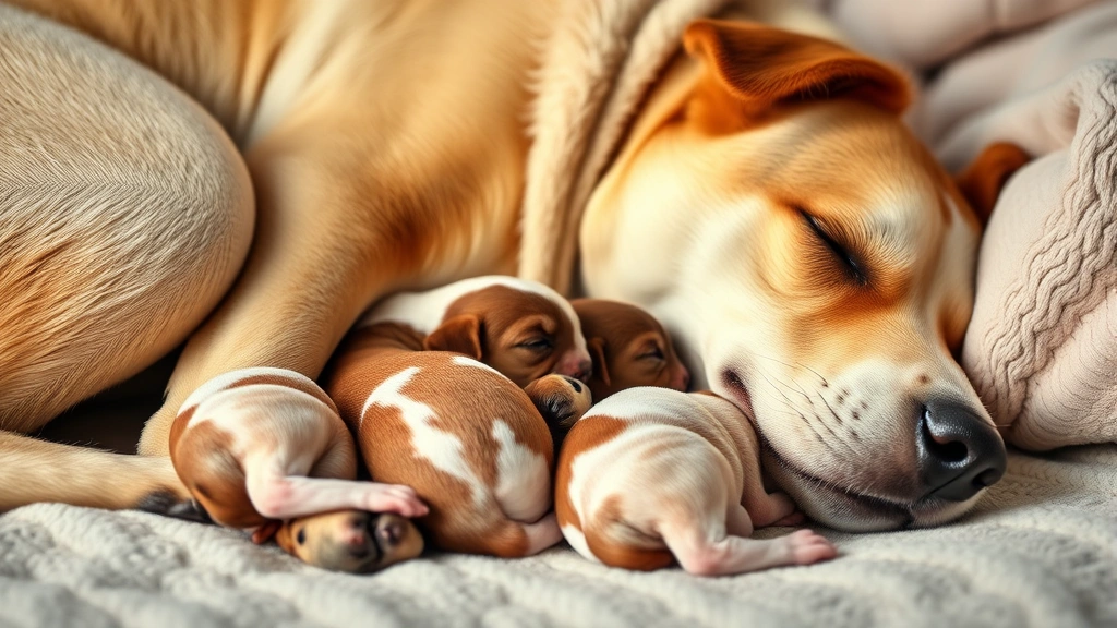 nursing mother feeding routine dog photo 0