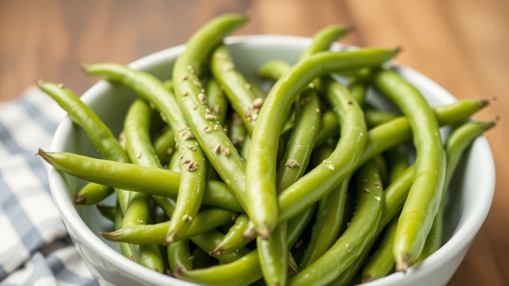 onions and dogs -
green beans
