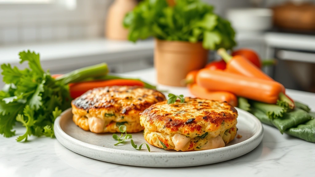 organic treat recipes for pets -
and salmon patties on a clean kitchen counter with fresh organic vegetables