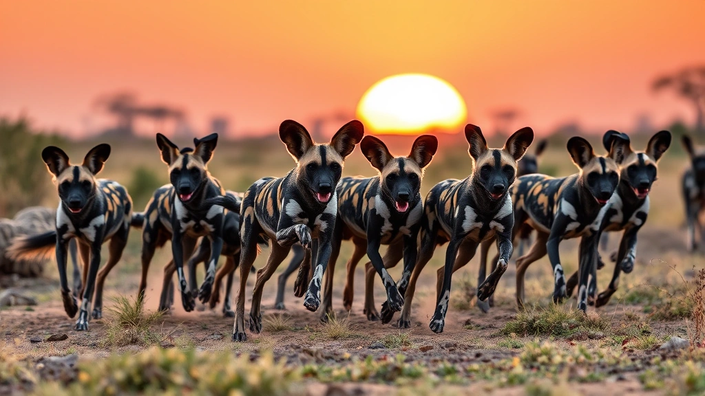 painted wild dog dog photo 0