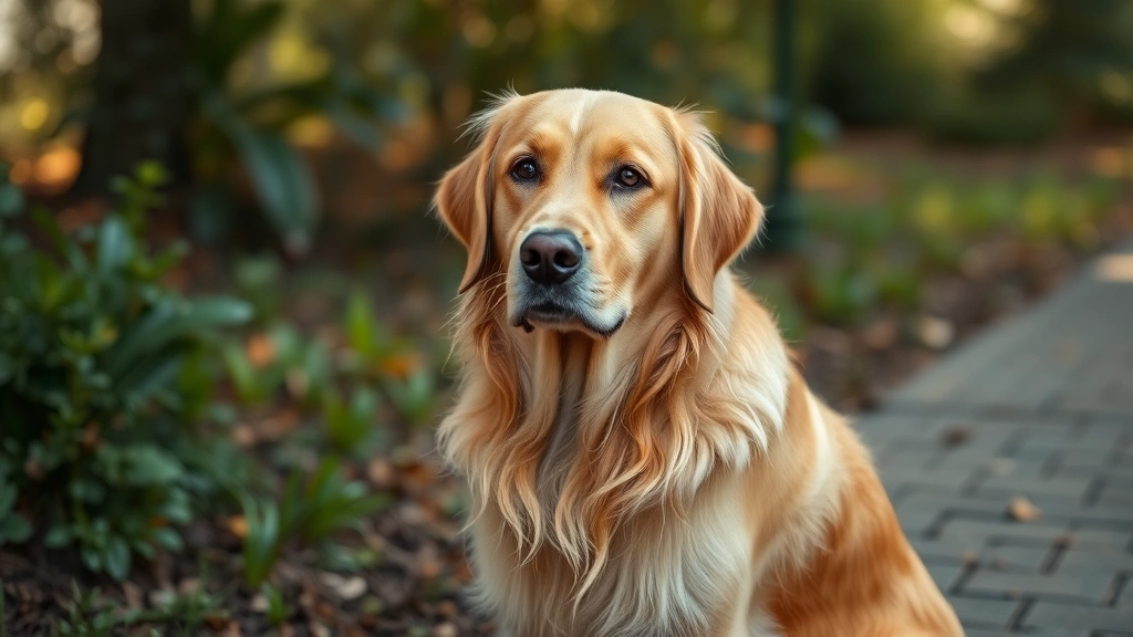 pet behavioral telehealth -
a golden retriever sitting nearby looking calm and focused
