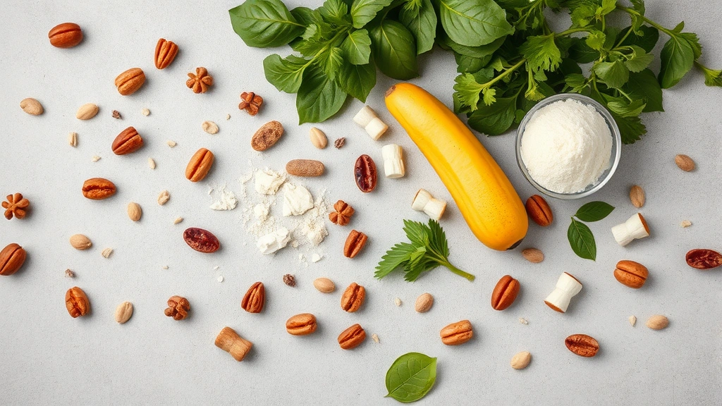 pet food supplement boosters -
and healthy ingredients scattered around