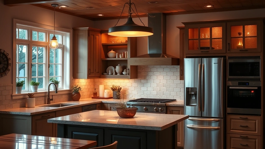 pet-friendly people food -
warm kitchen lighting

