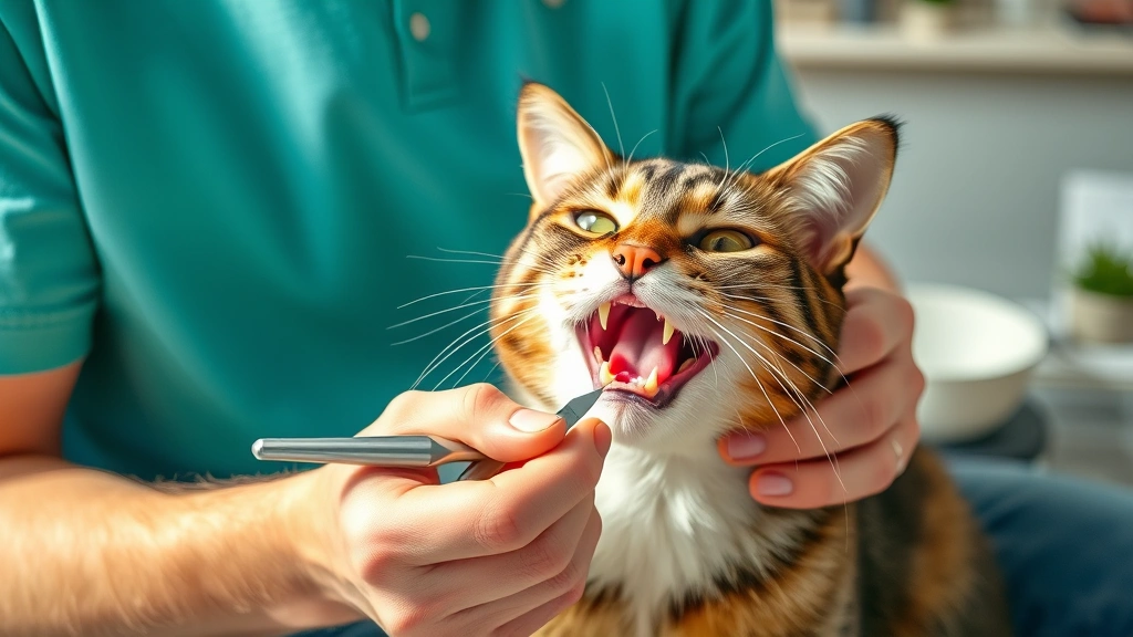 pet health monitoring -
Photorealistic style: A pet owner at home gently checking their cat’s tee