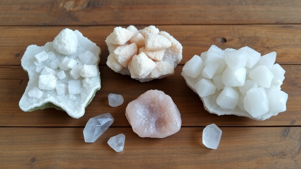 pet heavy metal detox supplements -
and zeolite crystals arranged artfully on a wooden surface
