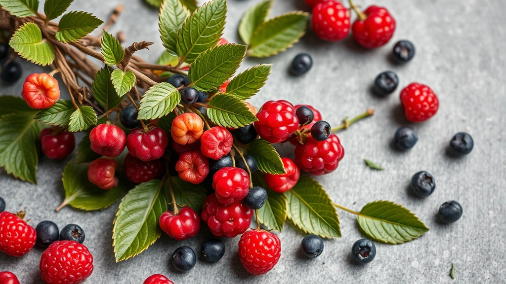 pet longevity supplements -
and berries scattered around
