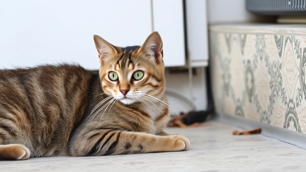 pet longevity supplements -
with an older cat watching from nearby with alert
