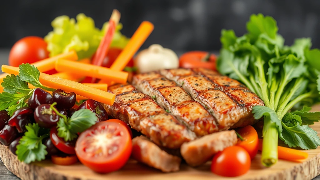 planet-conscious pet care -
colorful vegetables and lean meat