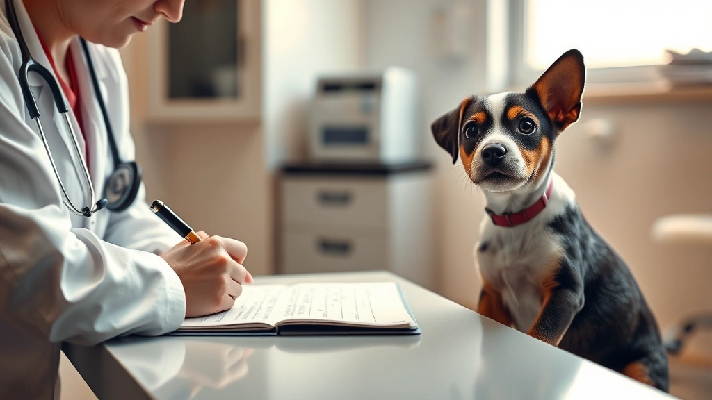 popular dog names -
Photorealistic image of a veterinarian writing a dog’s name in medical re