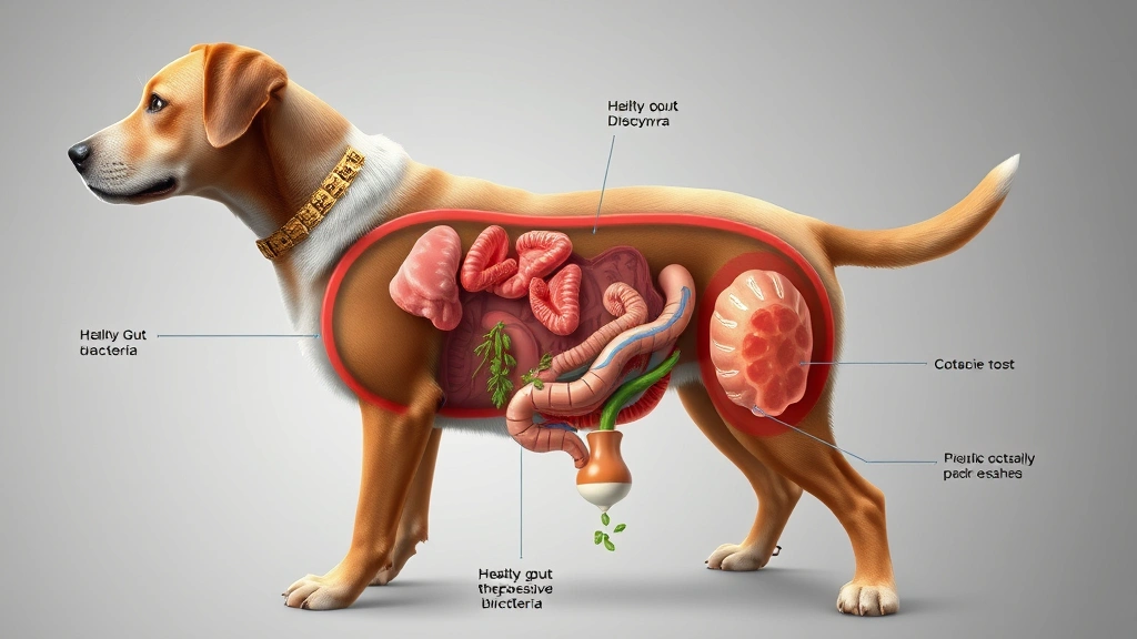 pro pectalin for dogs -
Photorealistic image of a dog’s digestive system illustration showing hea