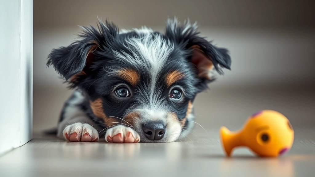 puppy dog coloring pages -
Photorealistic style image of a curious black and white puppy peeking around a