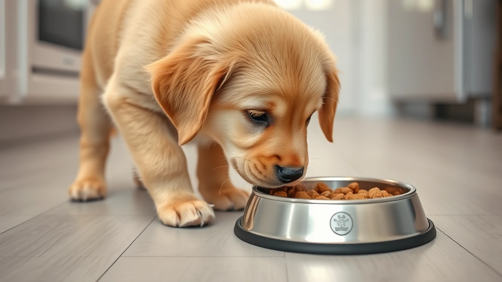 puppy feeding times dog photo 0