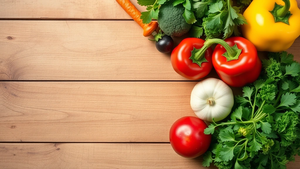red barn dog food -
and fresh vegetables on a wooden surface