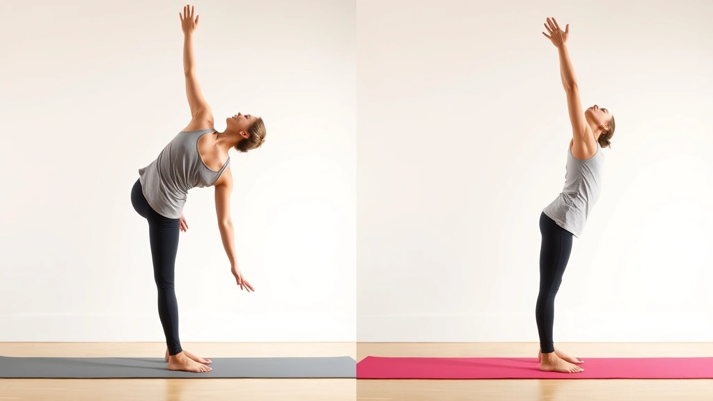 relative of upward dog crossword clue -
Split screen comparison of downward dog and upward dog yoga poses side by side